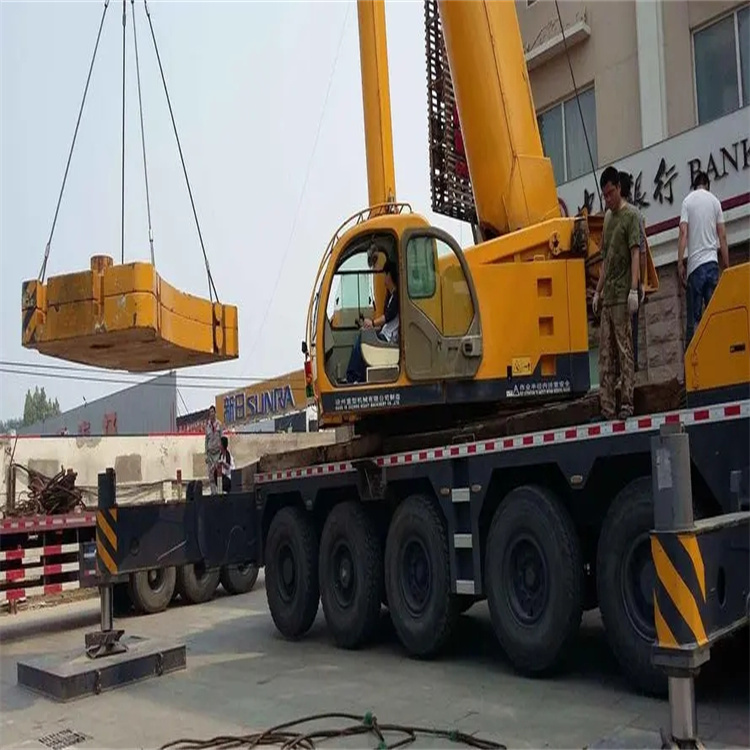 昌邑当地吊车出租|机器吊装|75吨|工厂搬迁服务